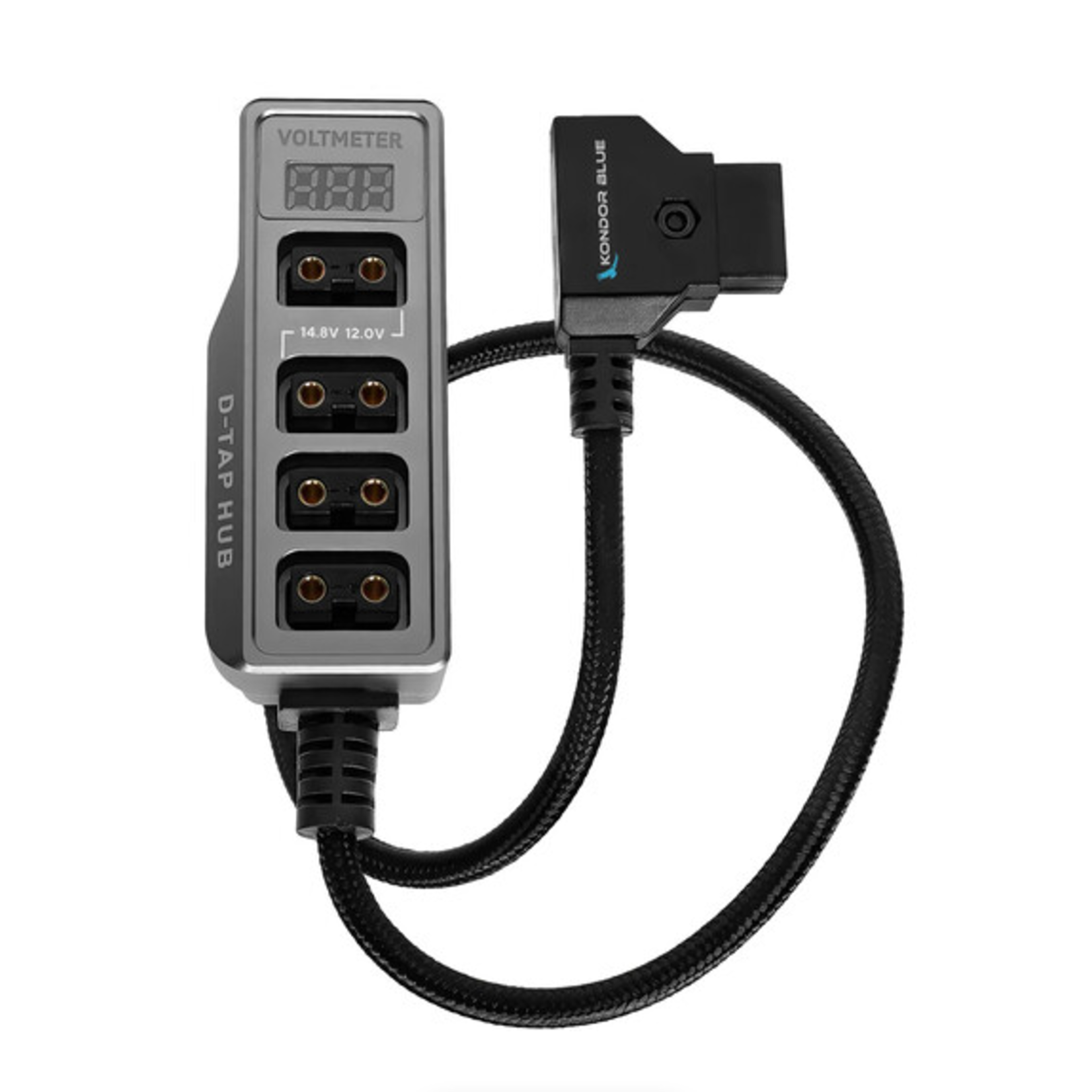 Kondor Blue Kondor Blue Male D-Tap to 4-Port Female D-Tap Splitter Hub (16")