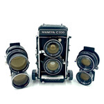 Mamiya #1451 USED Mamiya C330 w/ 55mm f1.4, 80mm f2.8, 180mm f4.5 kit
