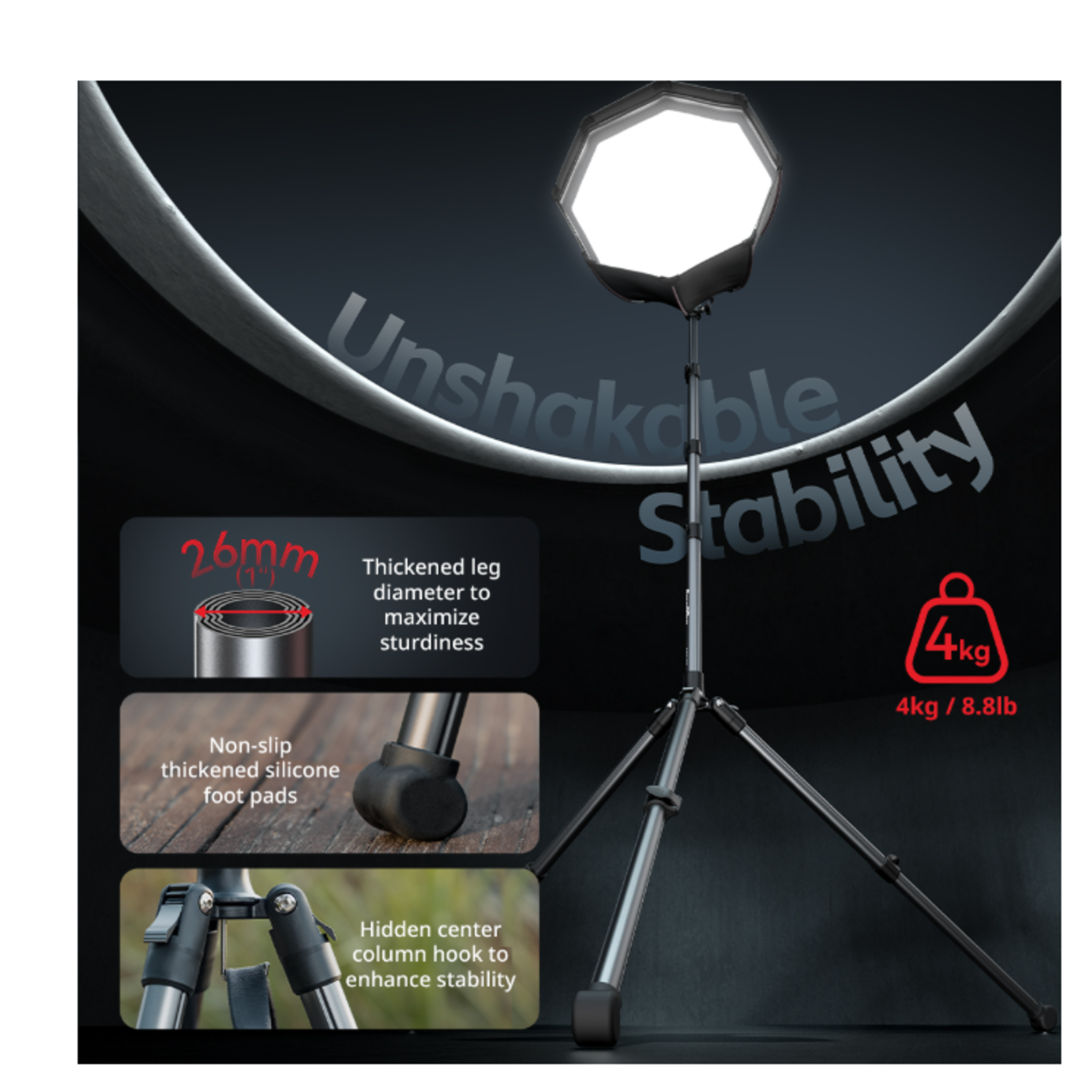 SmallRig SmallRig RT190 Reversible Portable Studio Light Support