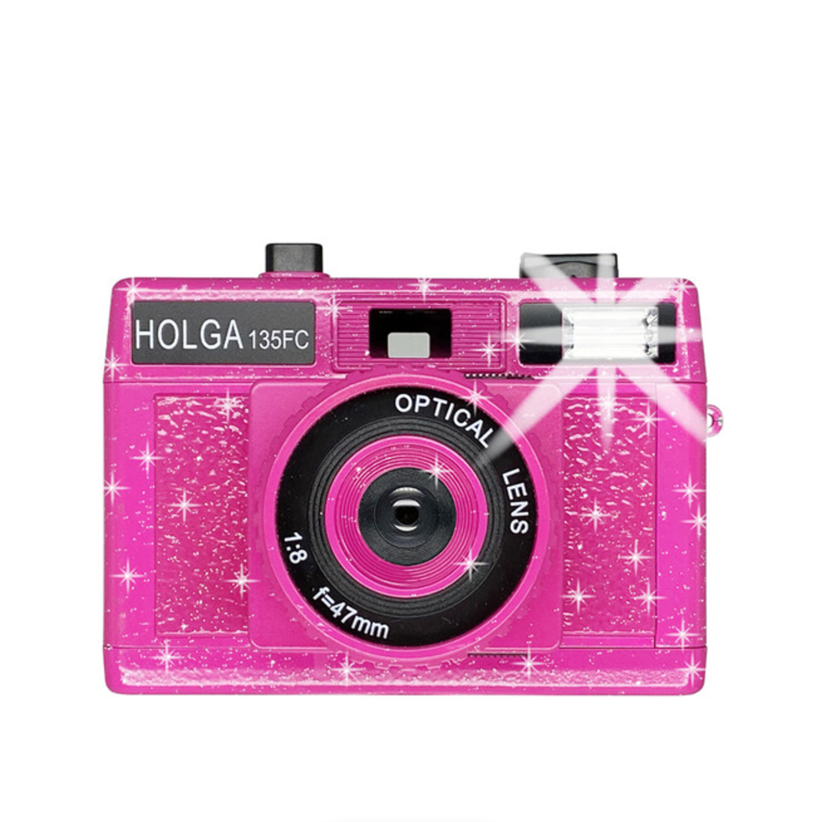 Holga Holga 135FC 35mm Film Camera - Pink Sparkle