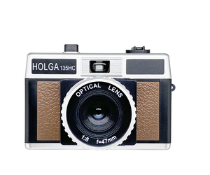Holga 135HC Half Frame 35mm Film Camera - Black and Brown