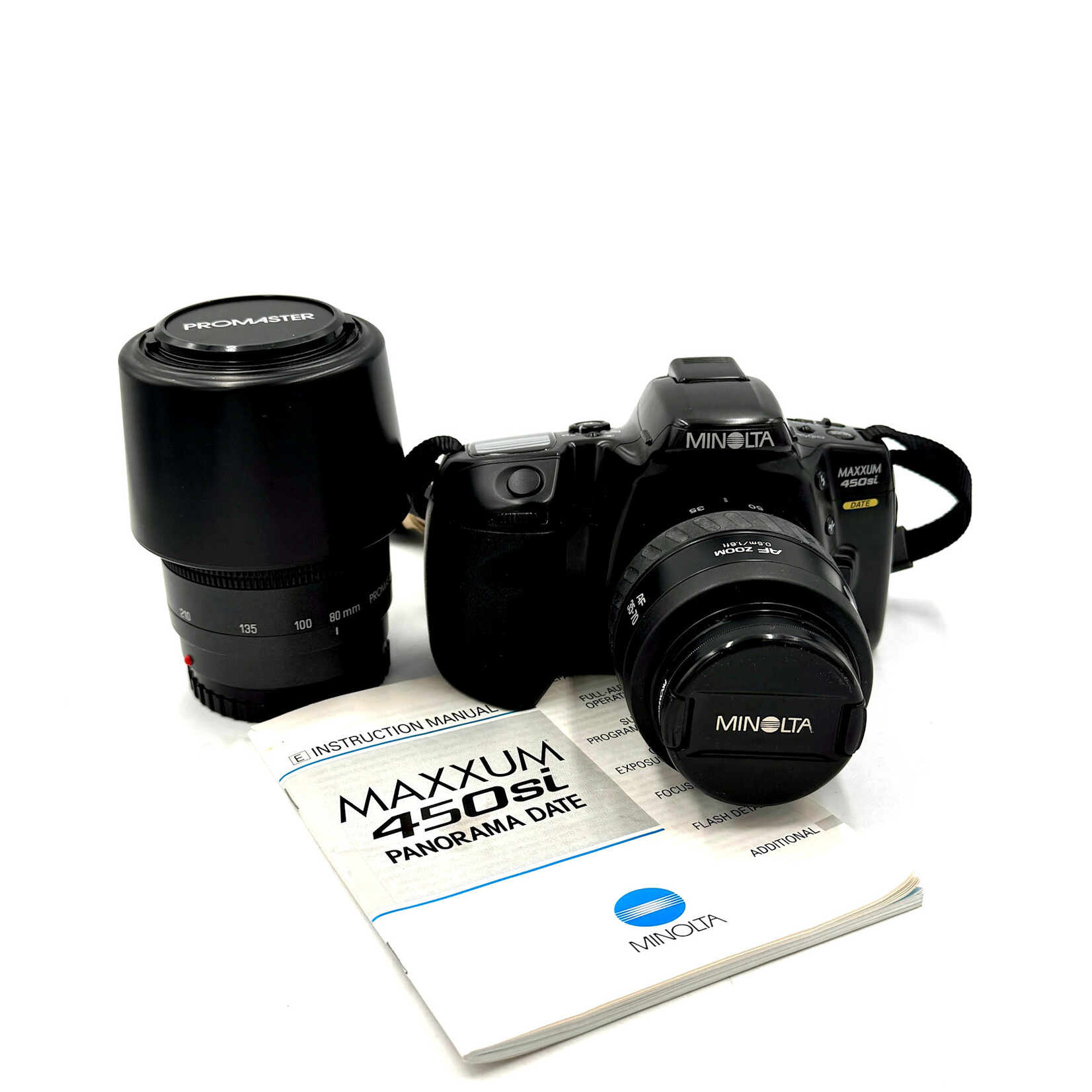 Minolta #1472 USED Minolta Maxxium 450 Si w/ 35-70mm and 80-210mm