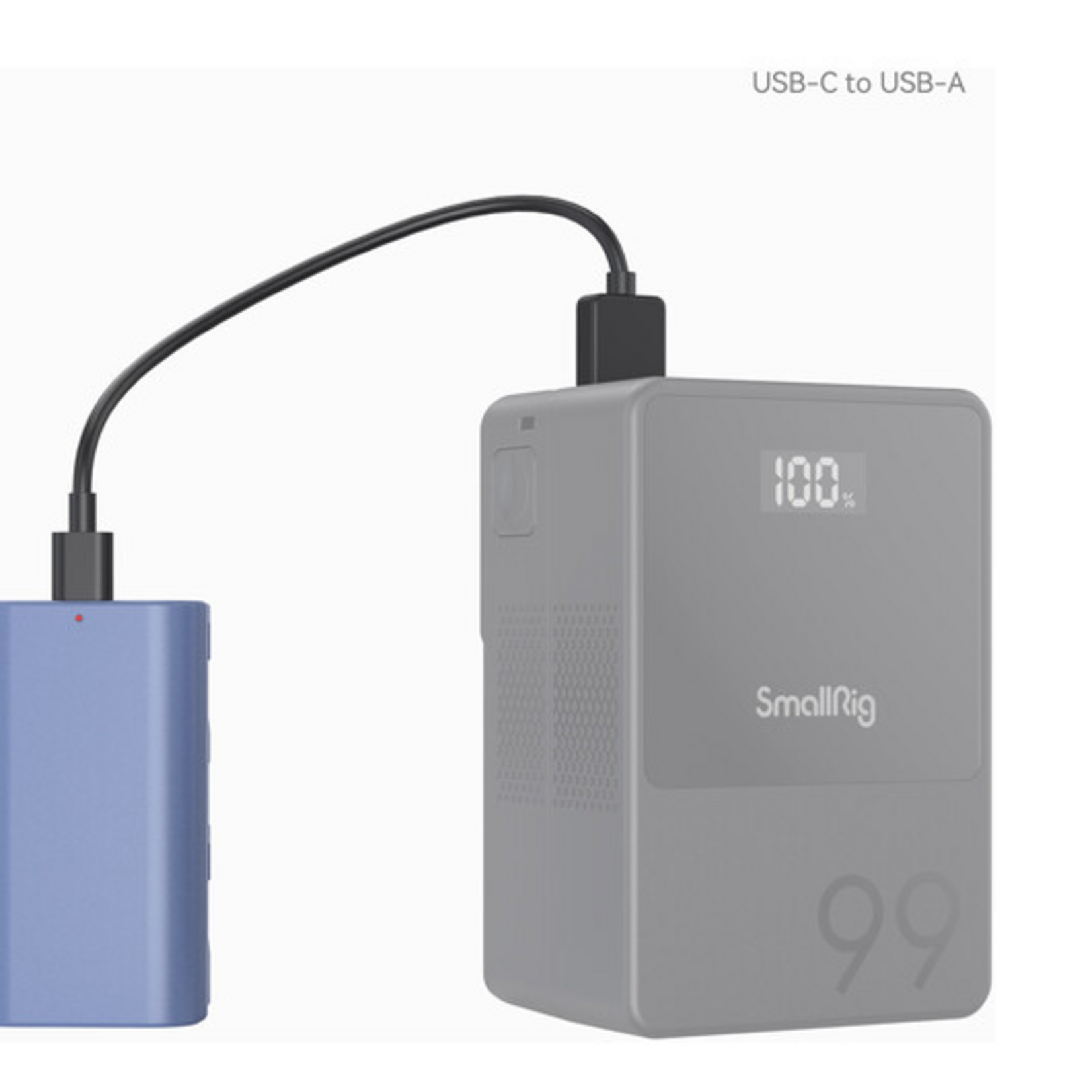 SmallRig SmallRig L-Series/NP-F550 USB-C Battery (3500mAh, Blue)