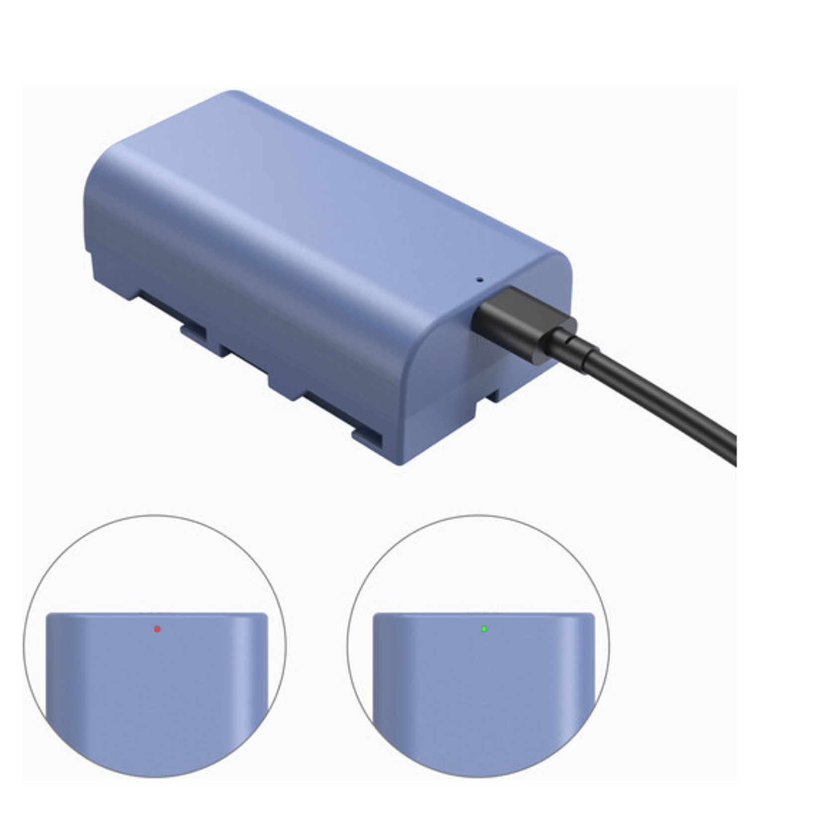 SmallRig SmallRig L-Series/NP-F550 USB-C Battery (3500mAh, Blue)