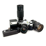 Canon #1434 USED Canon AE 1 Program w/ 50mm, 35-105mm, 300mm