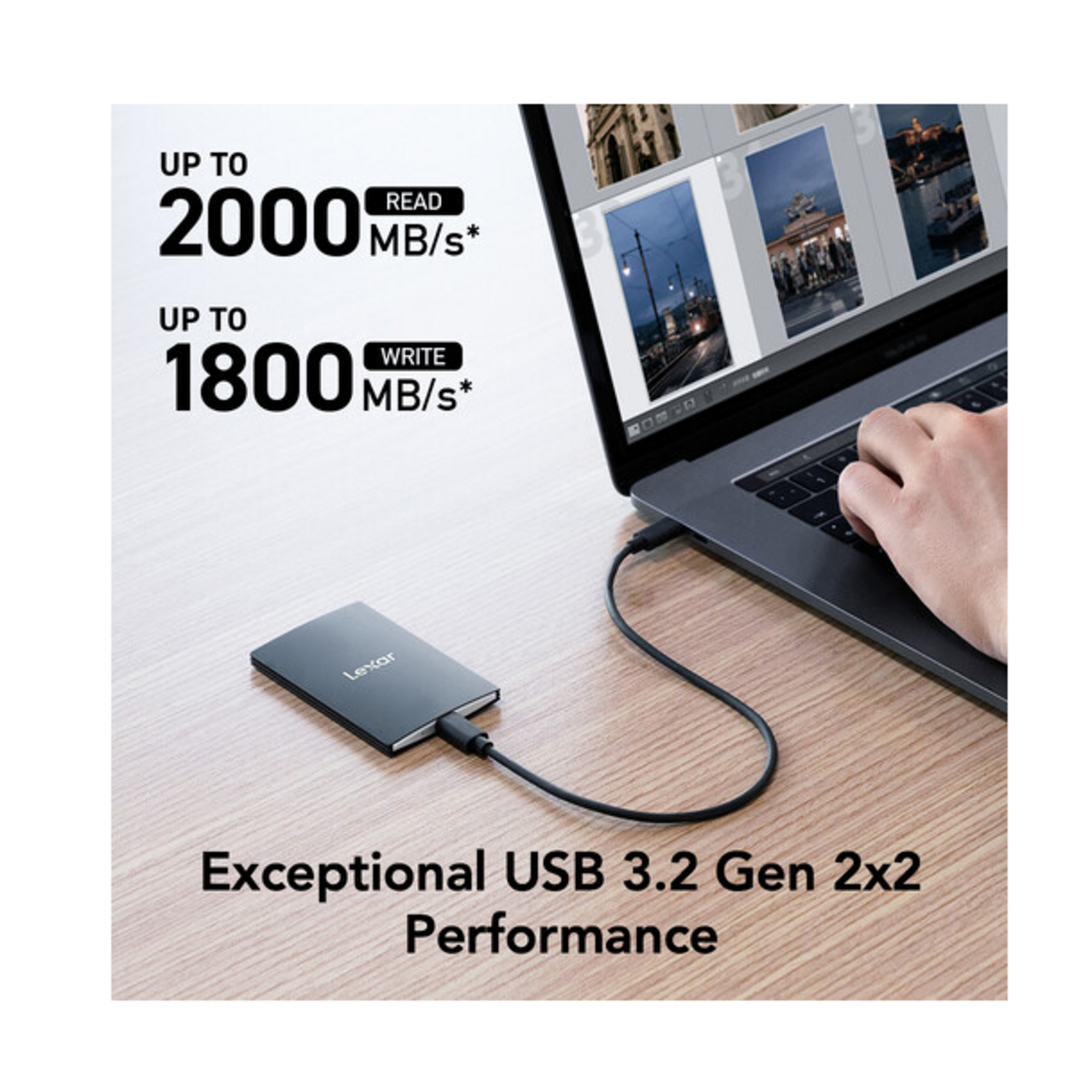 Lexar Lexar SL500 USB 3.2 Gen2x2 Portable SSD 1TB