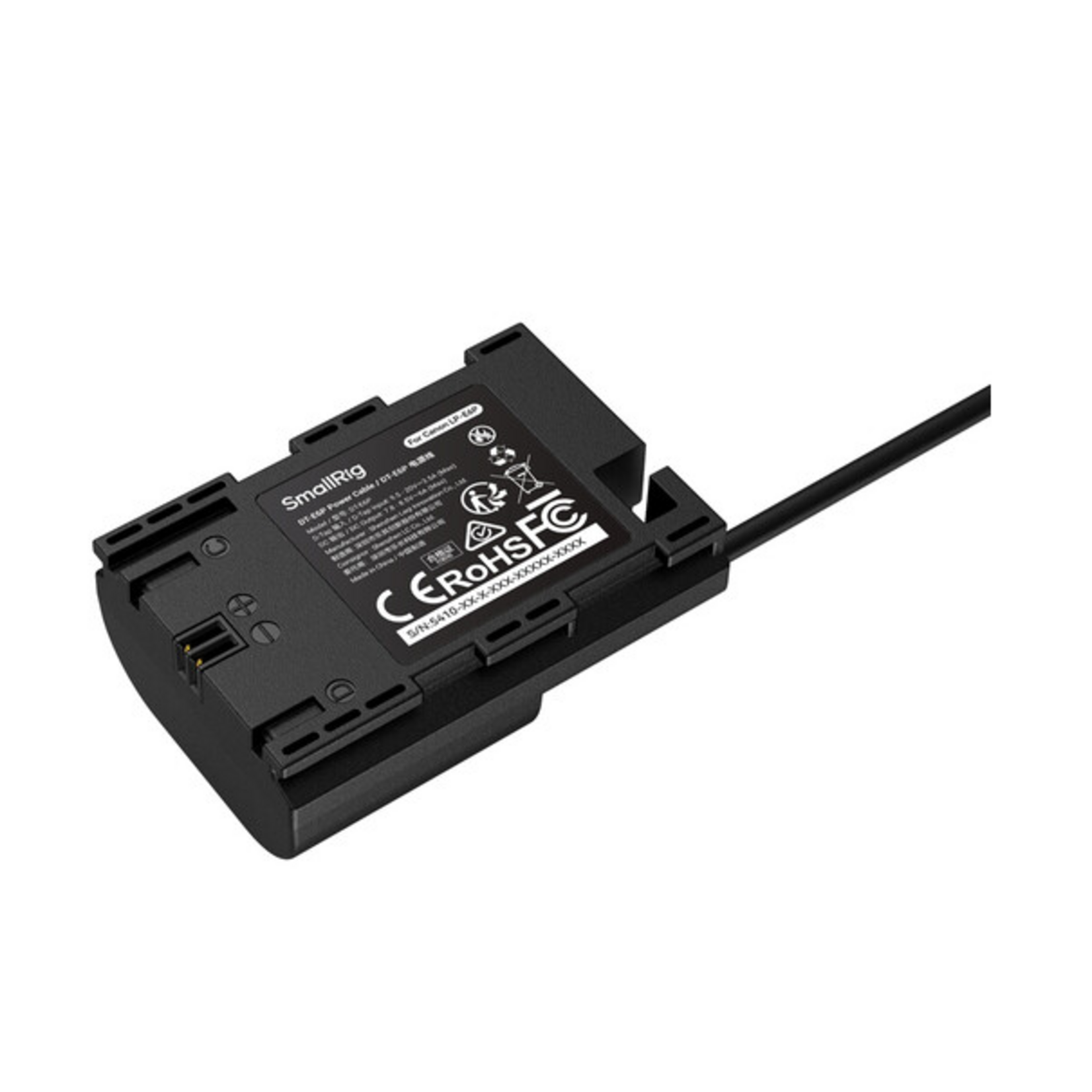 SmallRig SmallRig DT-E6P Coiled LP-E6P Battery Dummy Cable (22.8")