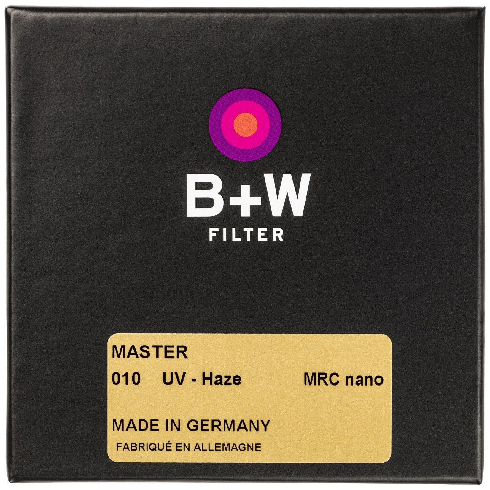 B+W B+W UV-Haze #010 MRC MASTER Filters