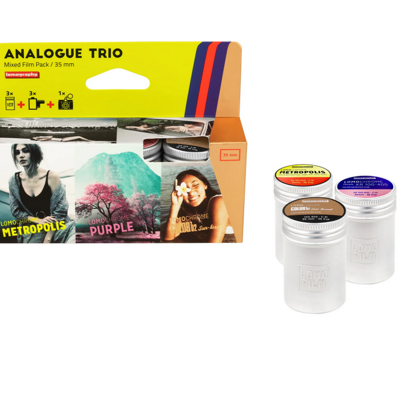 Lomography Lomography Analogue Trio Mixed Film Pack - 35mm