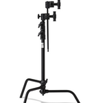Kupo Kupo Master C-Stand with 20" Riser and Sliding Leg Kit (Black, 6.5')