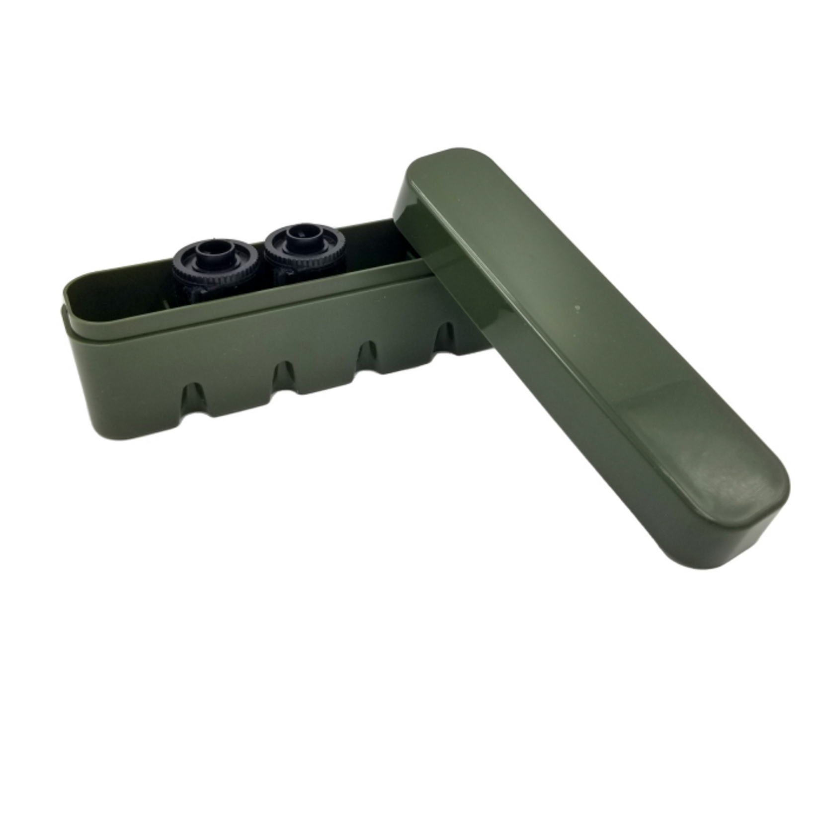Japan Camera Hunter 35mm Film Hard Case Olive - Holds 5 Rolls of Film