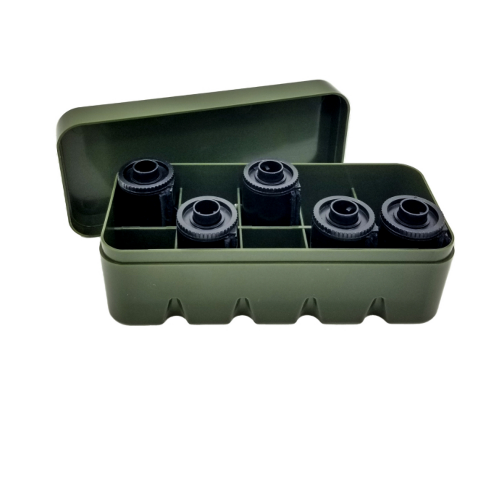 Japan Camera Hunter 35mm Film Hard Case Olive - Holds 10 Rolls of Film