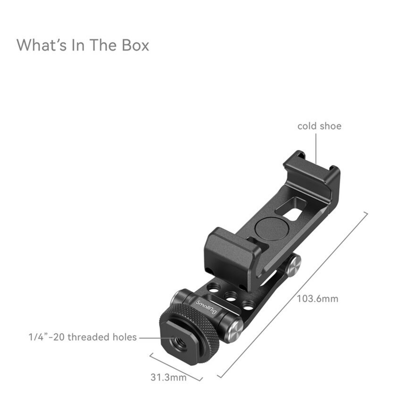 SmallRig SmallRig Metal Phone Holder with Cold Shoe Mount