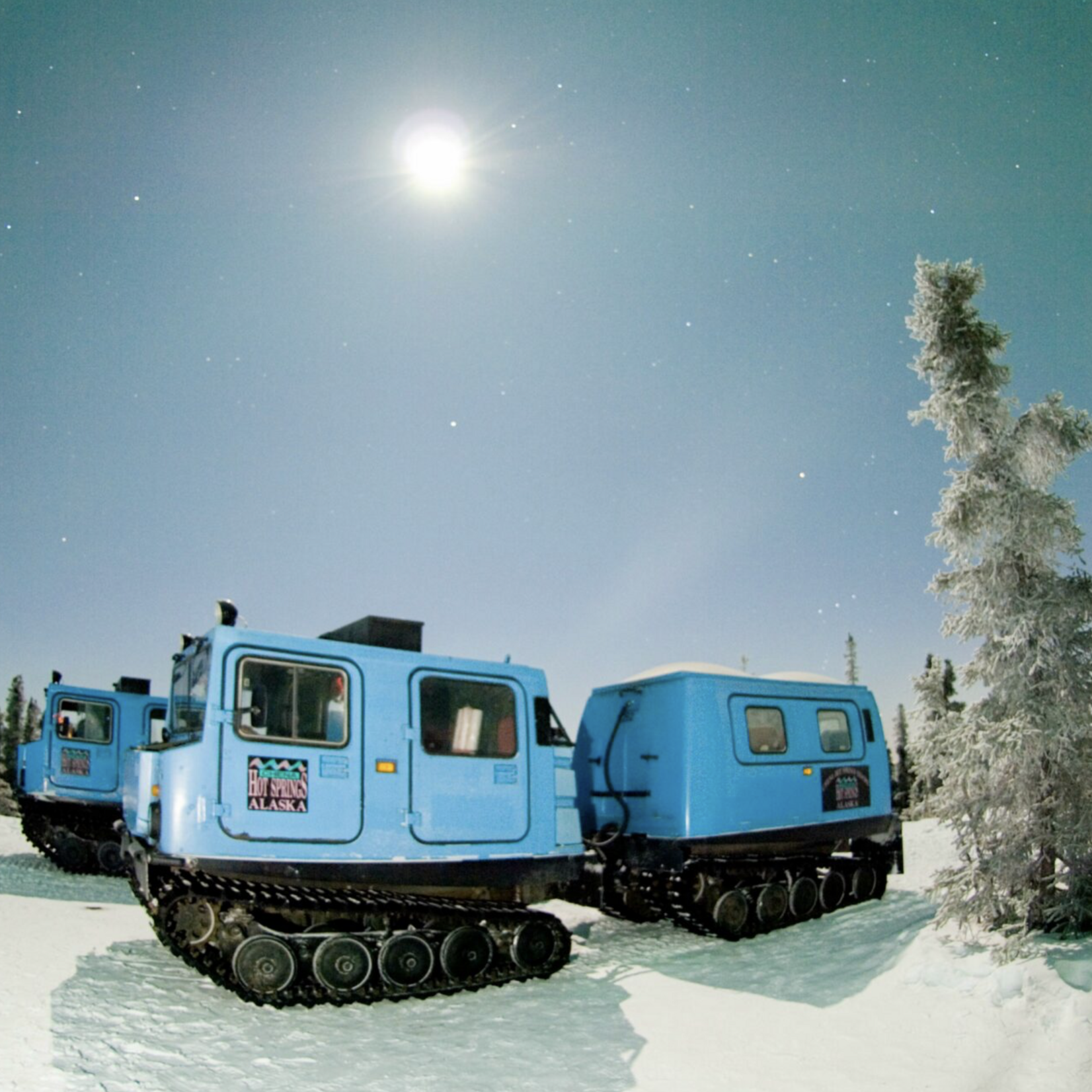 Chena Hotsprings Snow Coach–9:30pm, March 27 (for Aurora Workshop participants only)