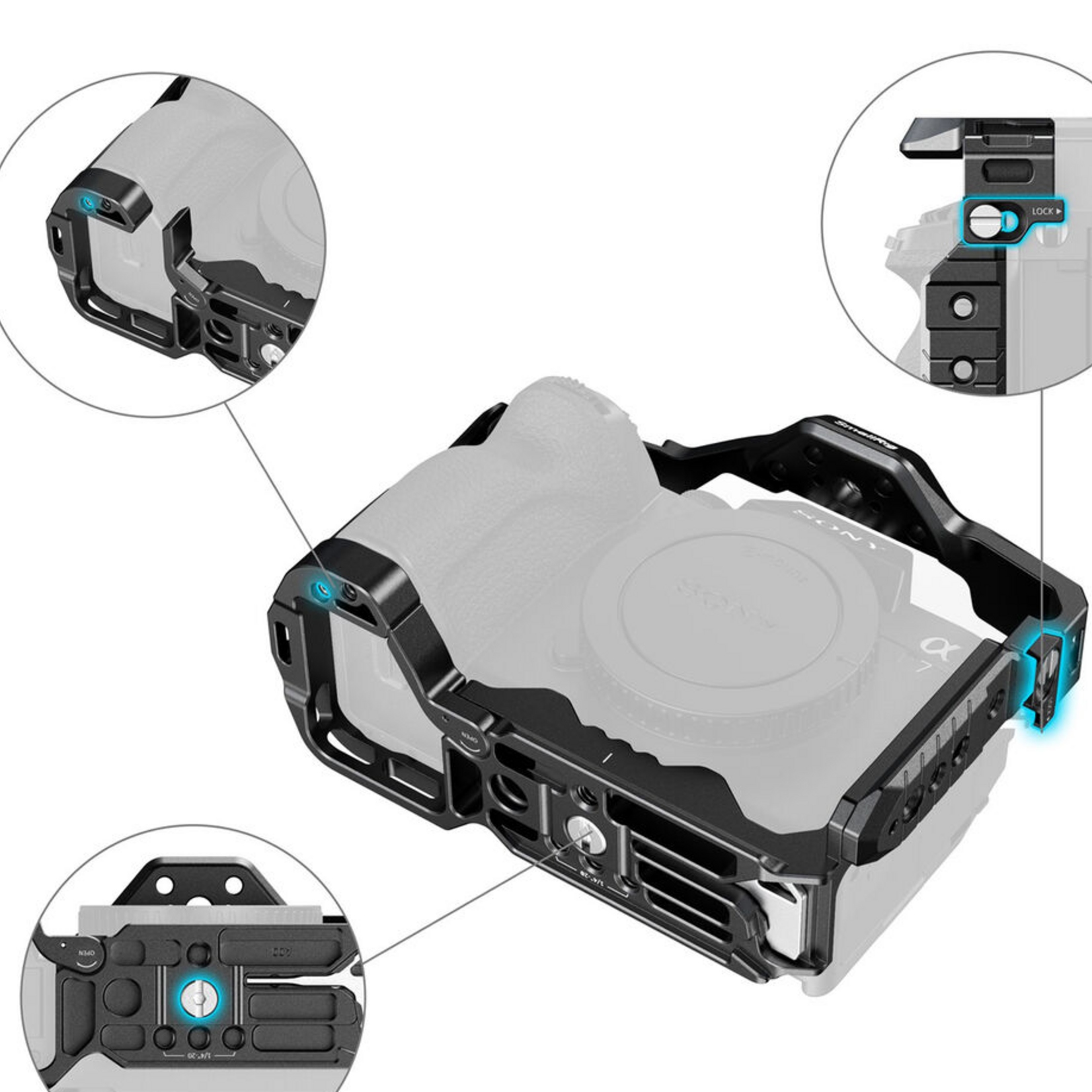 SmallRig SmallRig Full Camera Cage for Select Sony Alpha Series Cameras A7 IV, A7rV, A7S III, A1, A7R IV