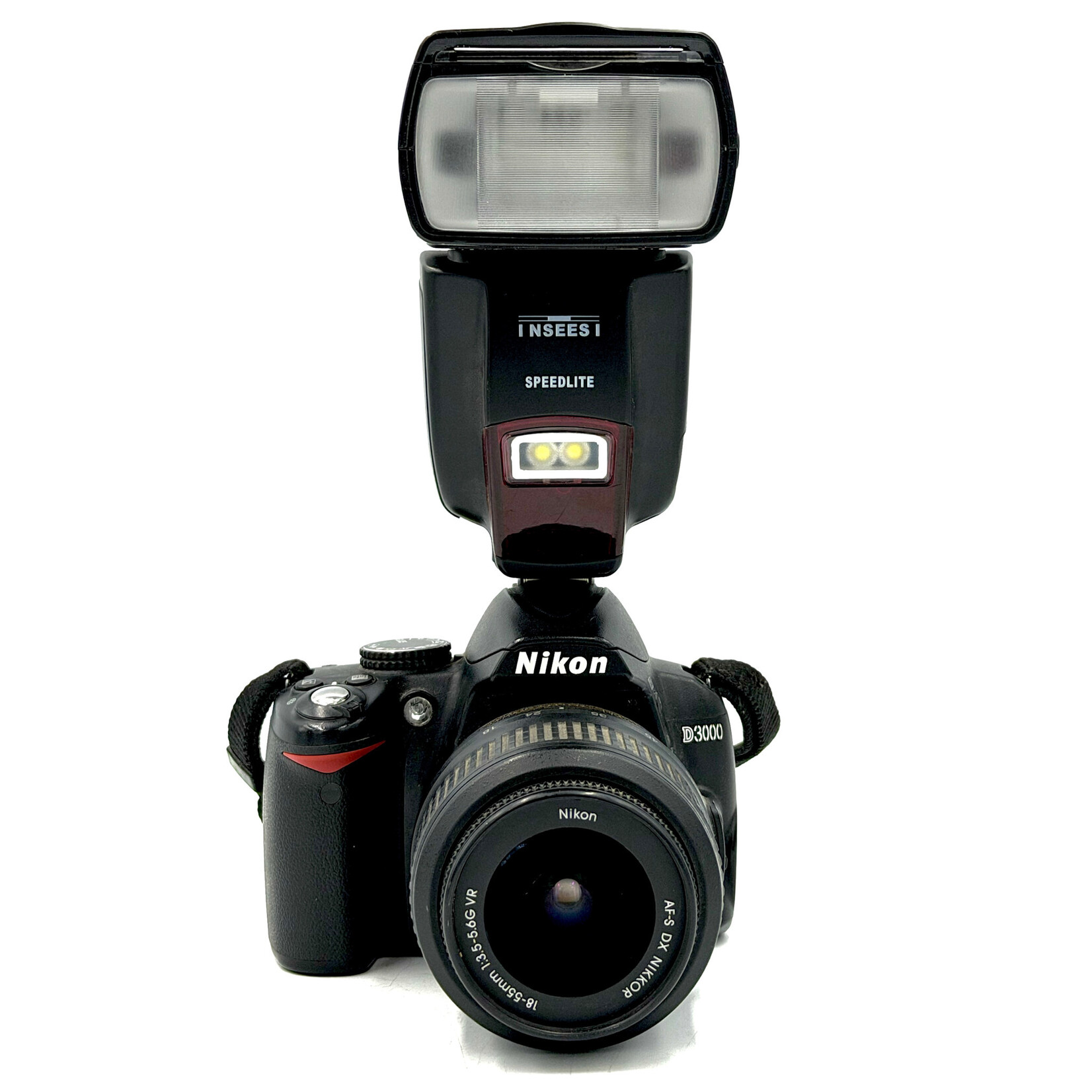 Nikon #1539 USED Nikon D3000 w/ 18-55 & Inseesi Flash