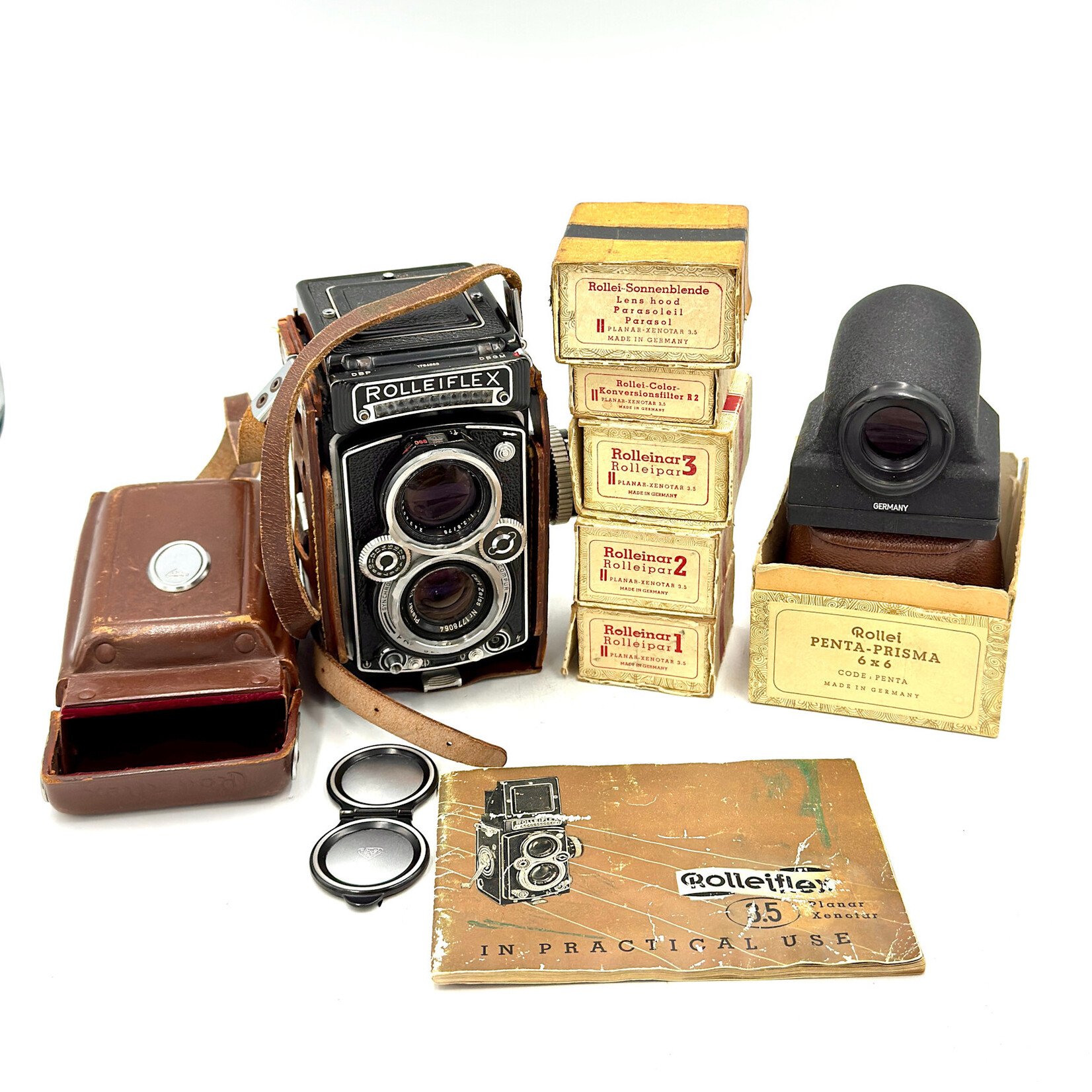 #1535 Rolleiflex 3.5E w/ 75mm Planer