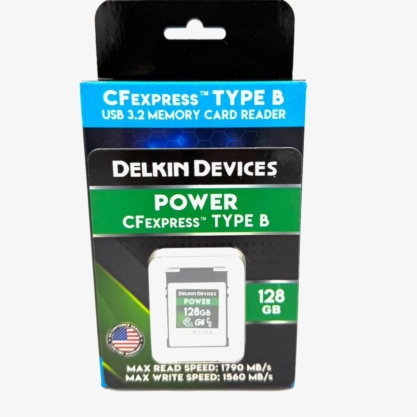 Delkin Delkin Devices 128GB POWER CFExpress Type B G4 Memory Card & Reader Bundle