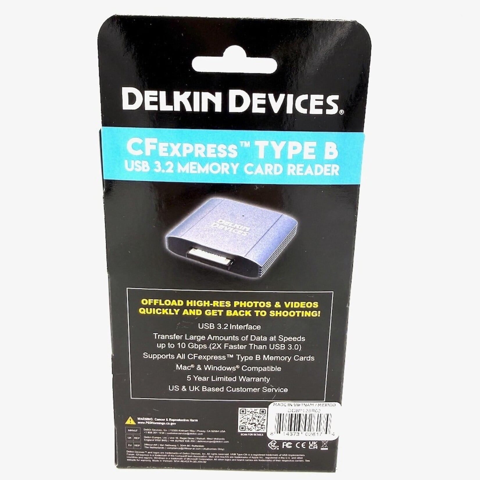 Delkin Delkin Devices 128GB POWER CFExpress Type B G4 Memory Card & Reader Bundle