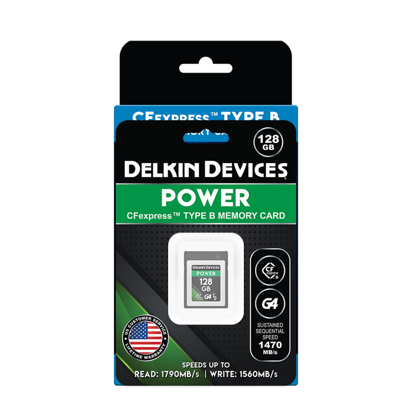 Delkin Delkin Devices 128GB POWER CFExpress Type B G4 Memory Card & Reader Bundle