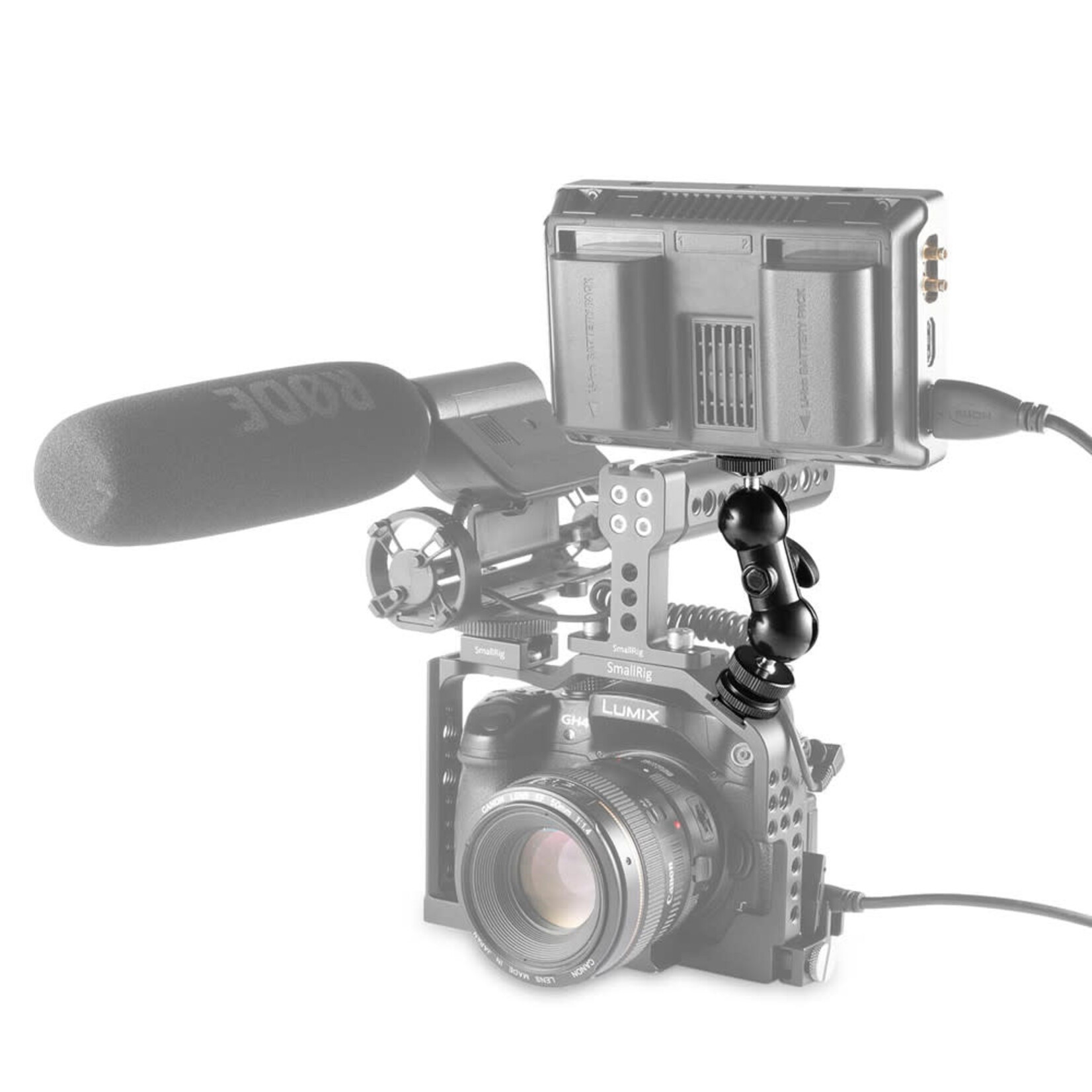 SmallRig SmallRig Double Ball Head with Cold Shoe & 1/4"-20 Stud