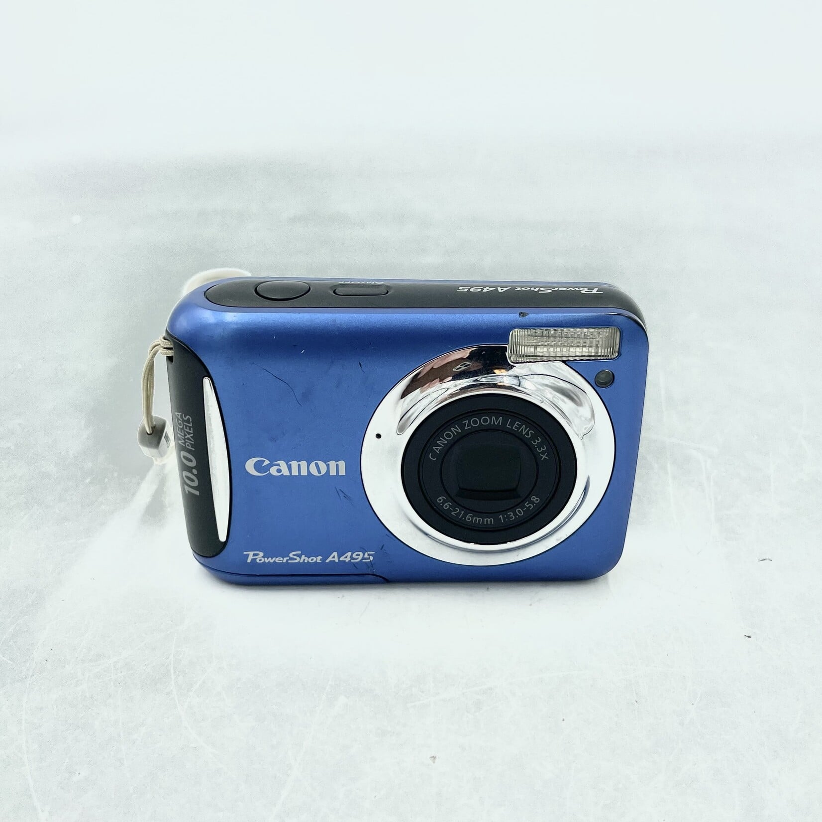 Canon USED Canon PowerShot A495 Blue Compact Camera 10MP 3.3x Zoom