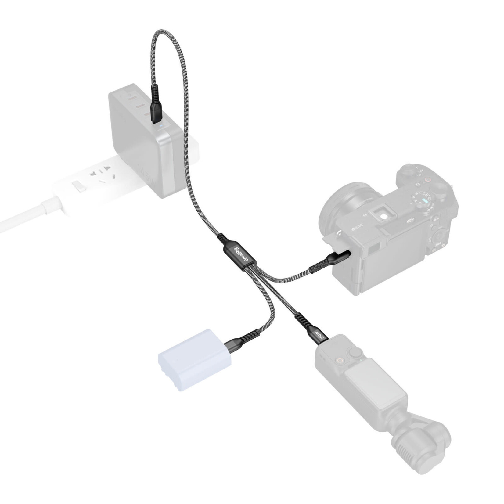SmallRig SmallRig 3-in-1 USB-C Power Cable