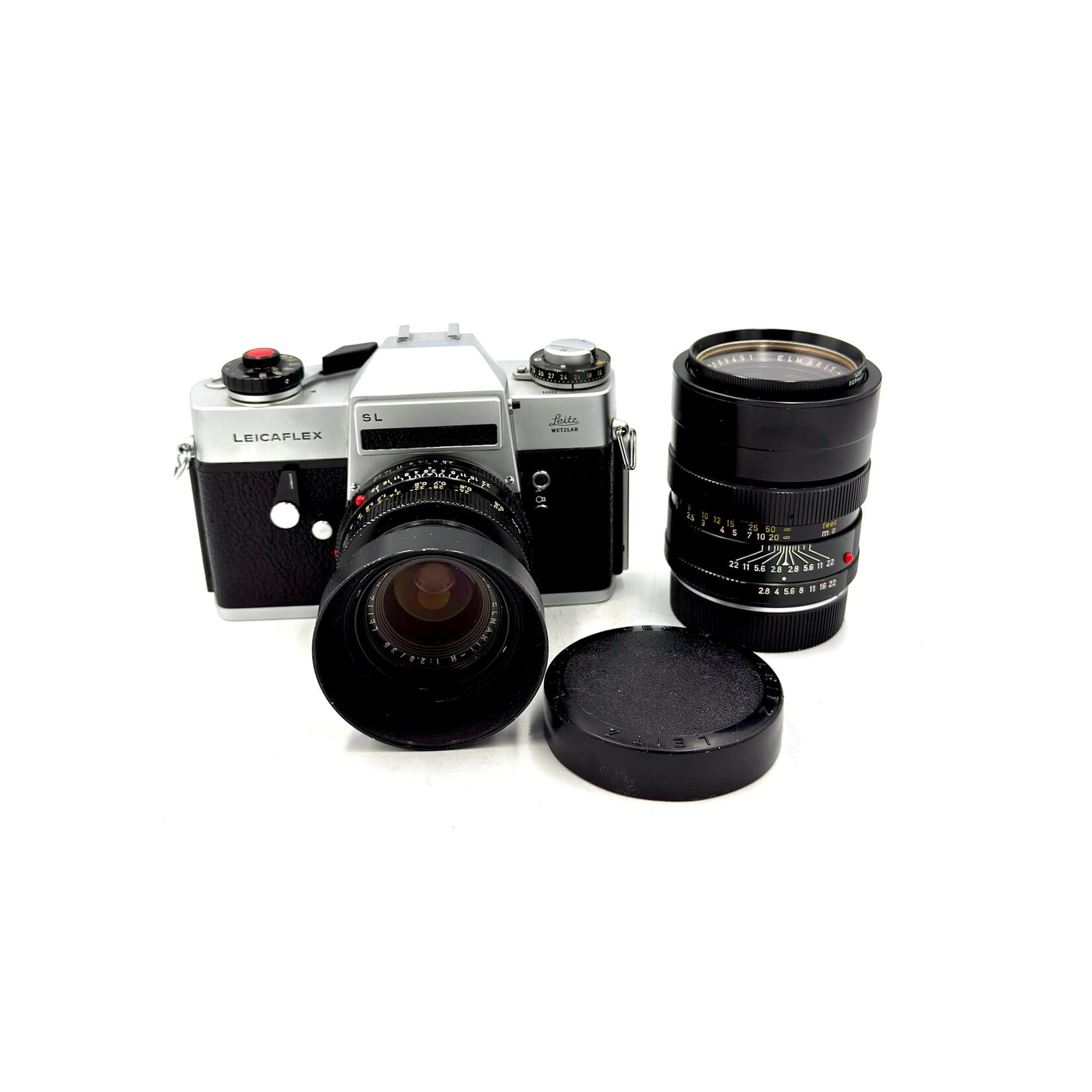 Leica #1599 USED Leicaflex w/ 35mm f/2.8 & 90mm f/2.8