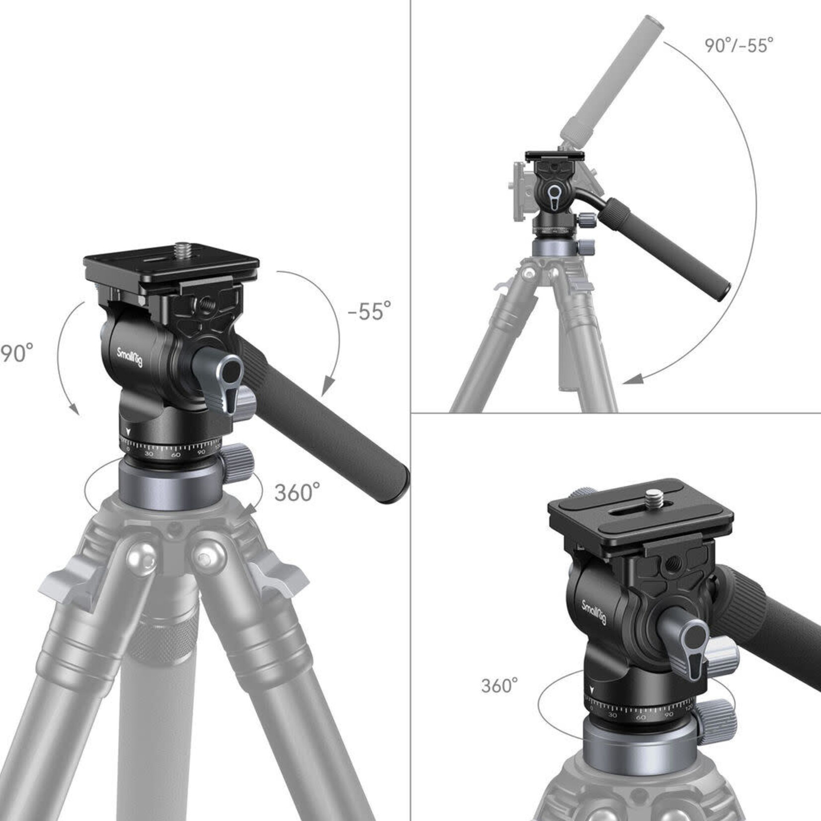 SmallRig SmallRig Video Head Mount Plate with Leveling Base CH20