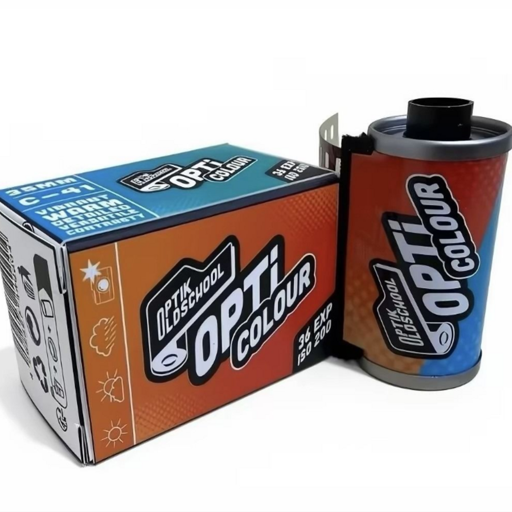 Optik Oldschool OptiColour 200 Color Negative Film - 35mm Roll Film, 36 Exposures