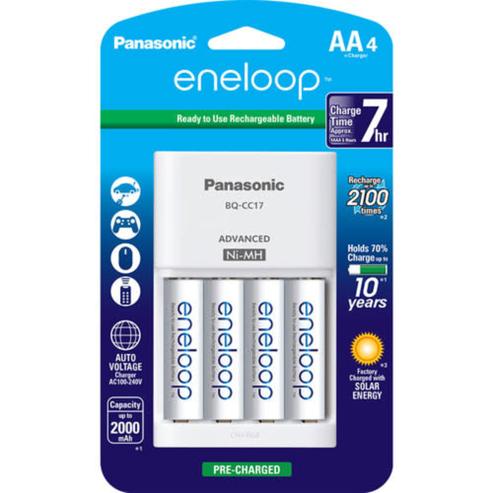 Sanyo Panasonic Eneloop 4AA Charger Kit