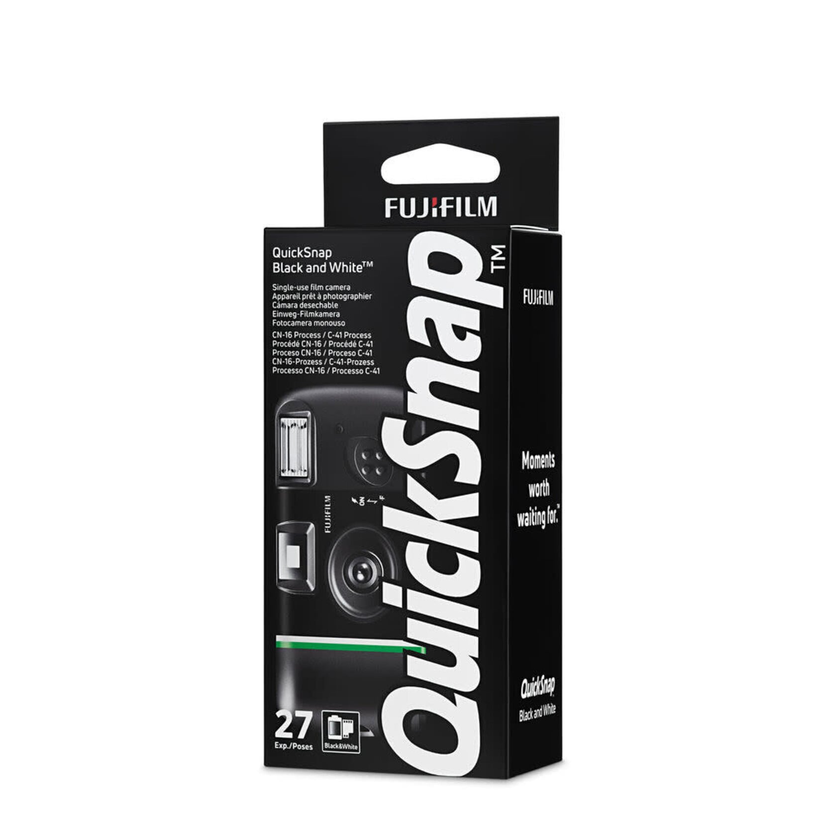 FujiFilm FUJIFILM QuickSnap Black and White One-Time-Use Disposable Camera (27 Exposures)