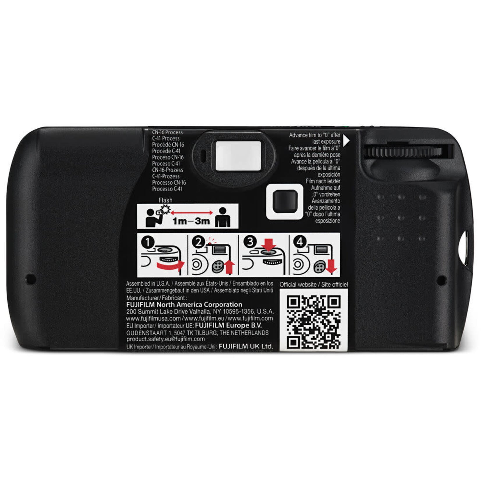 FujiFilm FUJIFILM QuickSnap Black and White One-Time-Use Disposable Camera (27 Exposures)