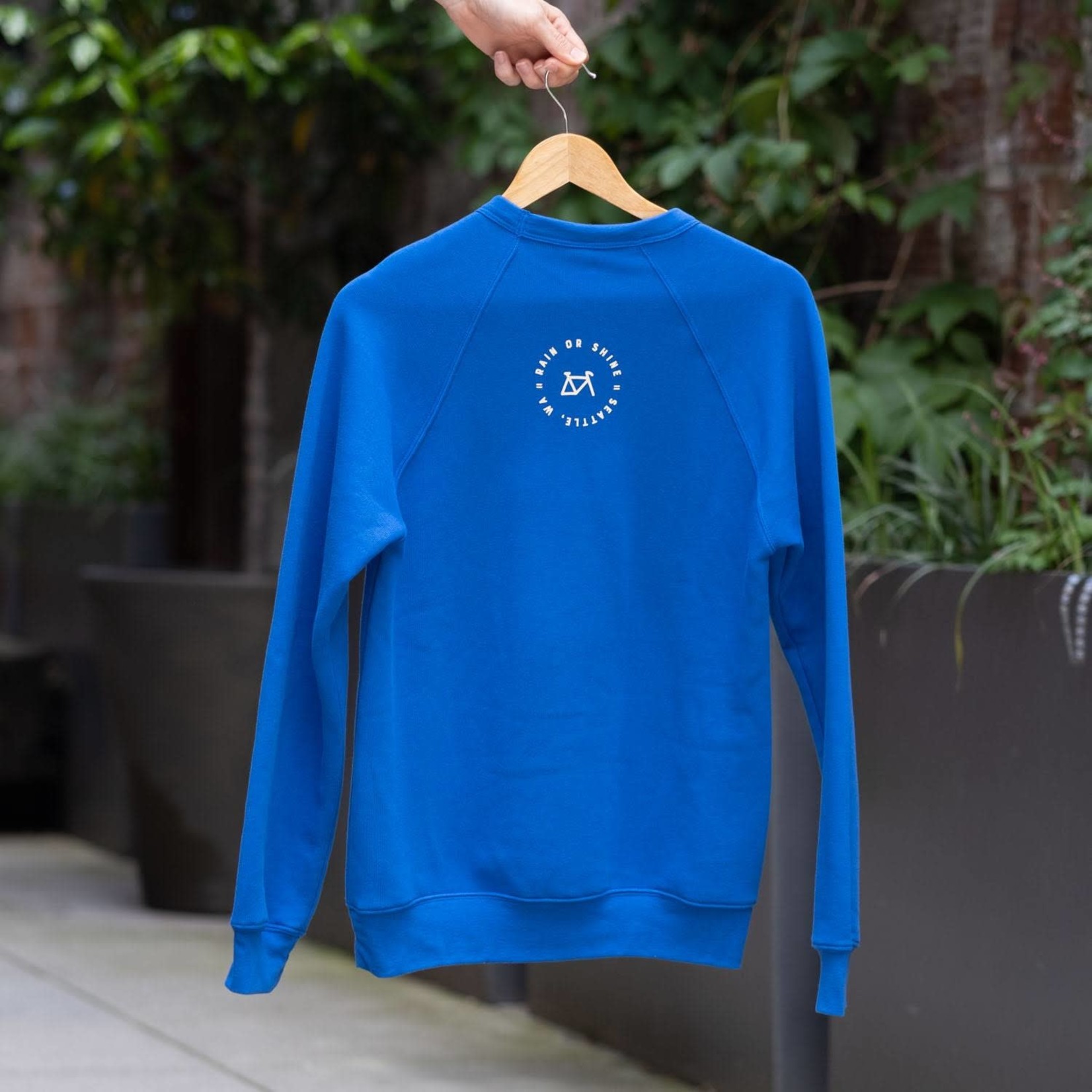 Good Weather Blue Sweatshirt - Good Weather Tri-Color Logo
