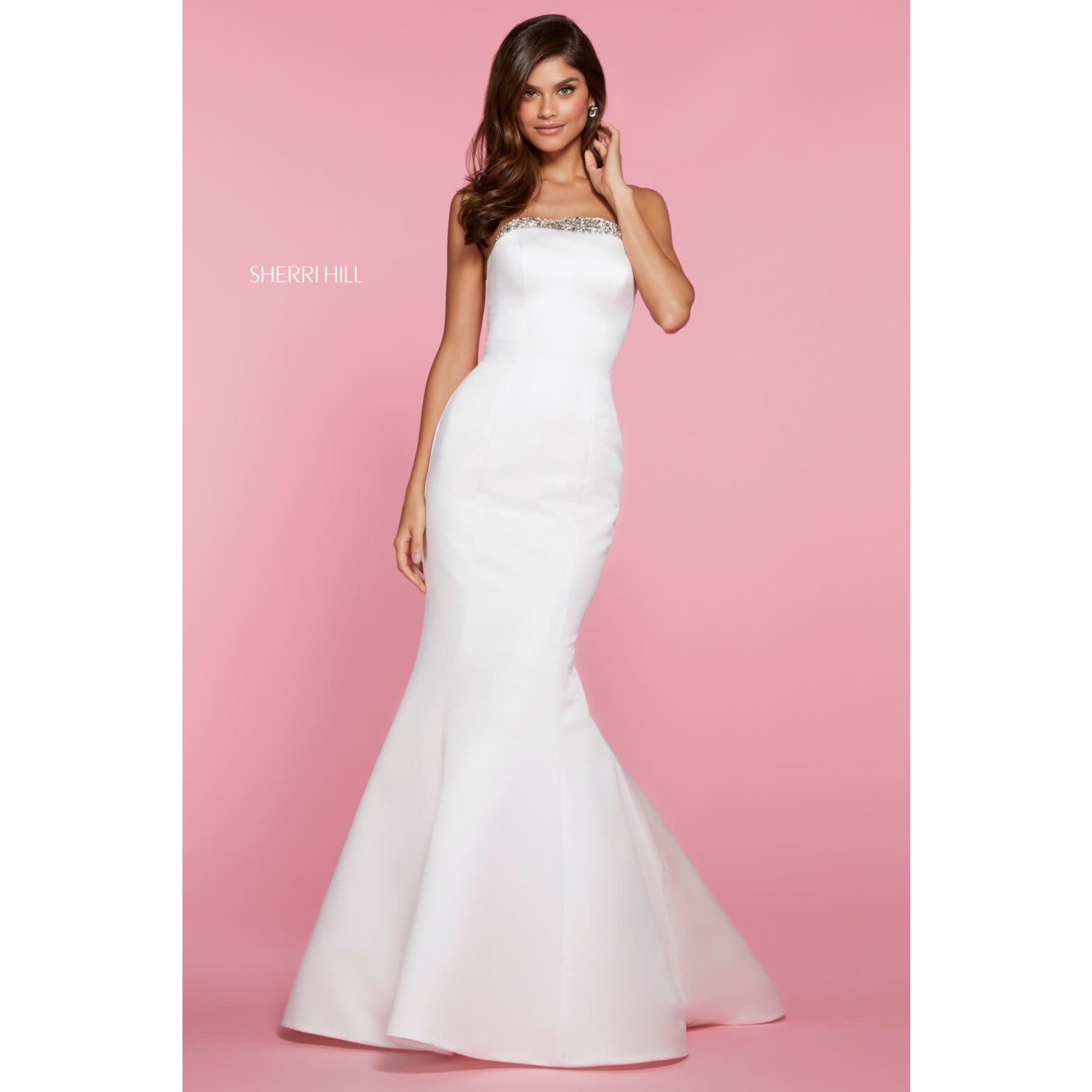 Sherri Hill Sherri Hill 53321  White Size 10