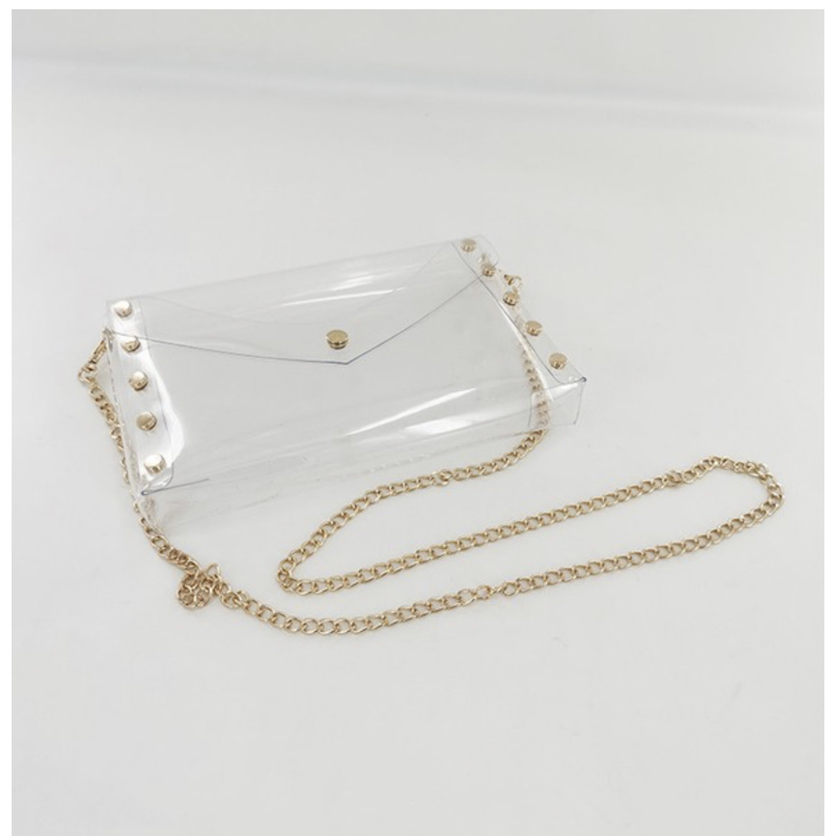 Clear Crossbody Bag - Gold