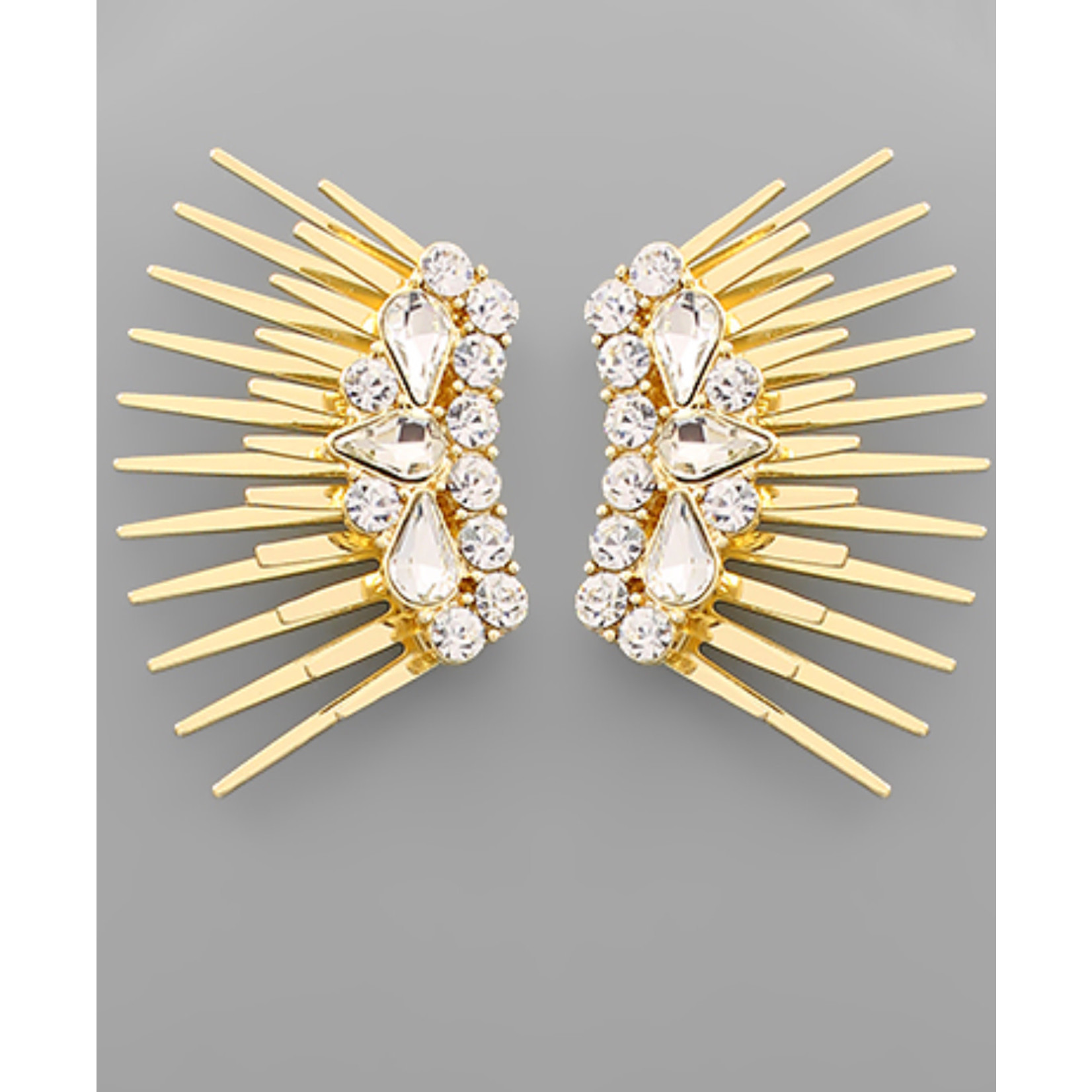 Golden Stella Spike Earrings