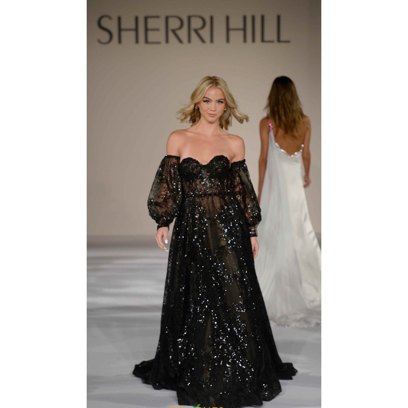 Sherri Hill See-Through Corset Dress 55554 – Terry Costa