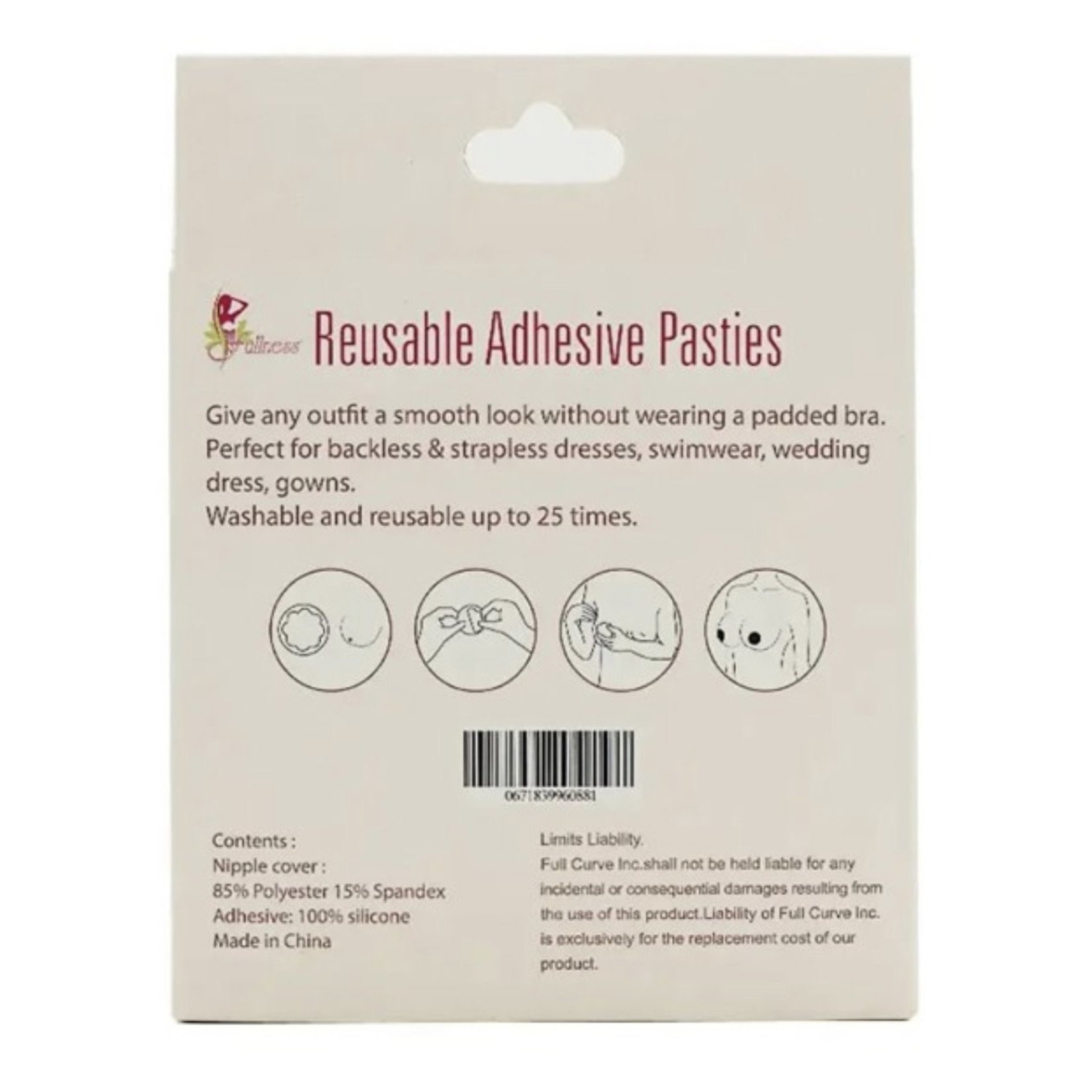 Reusable Adhesive Pasties