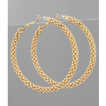 Crystal Pave Hoops/ Large/60mm