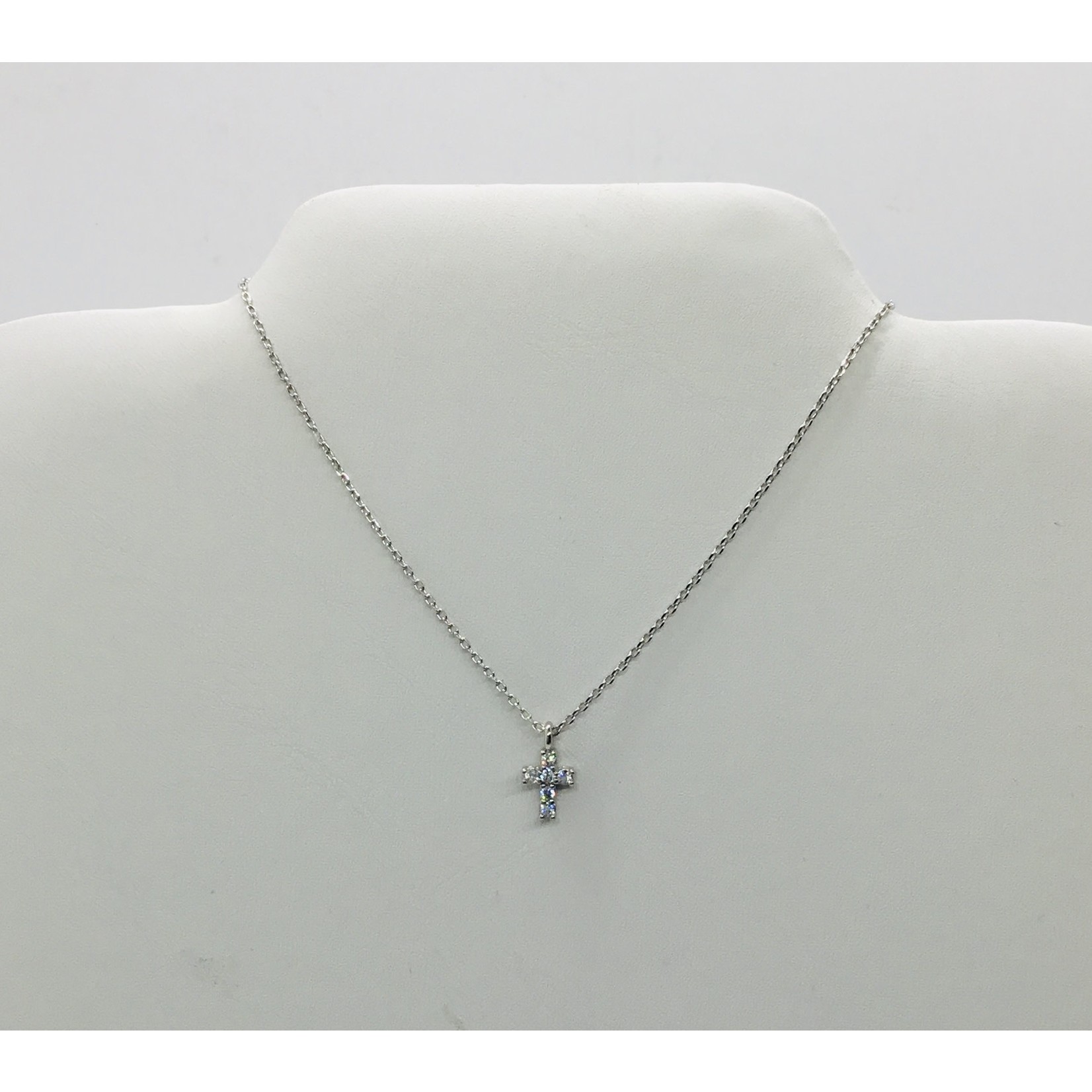 CZ Cross Necklace