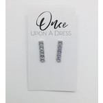 5 Stone CZ Bar Earrings