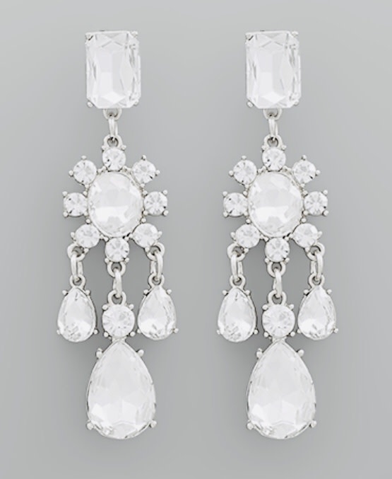 STYLE 5 STONE CHANDELIER EARRINGS main image 0