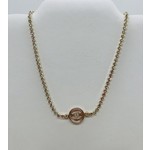 CZ Chain CC Necklace