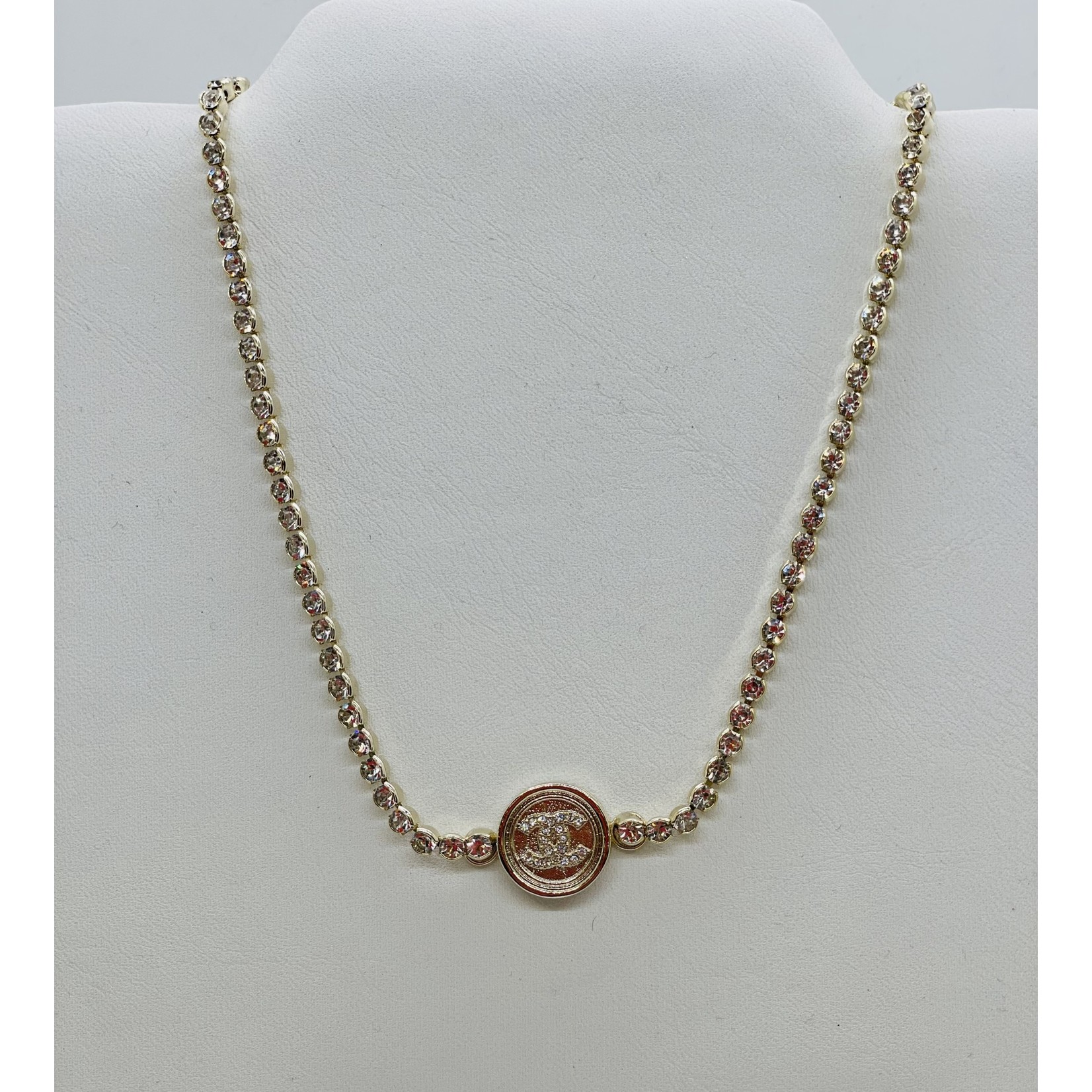 CZ Chain CC Necklace