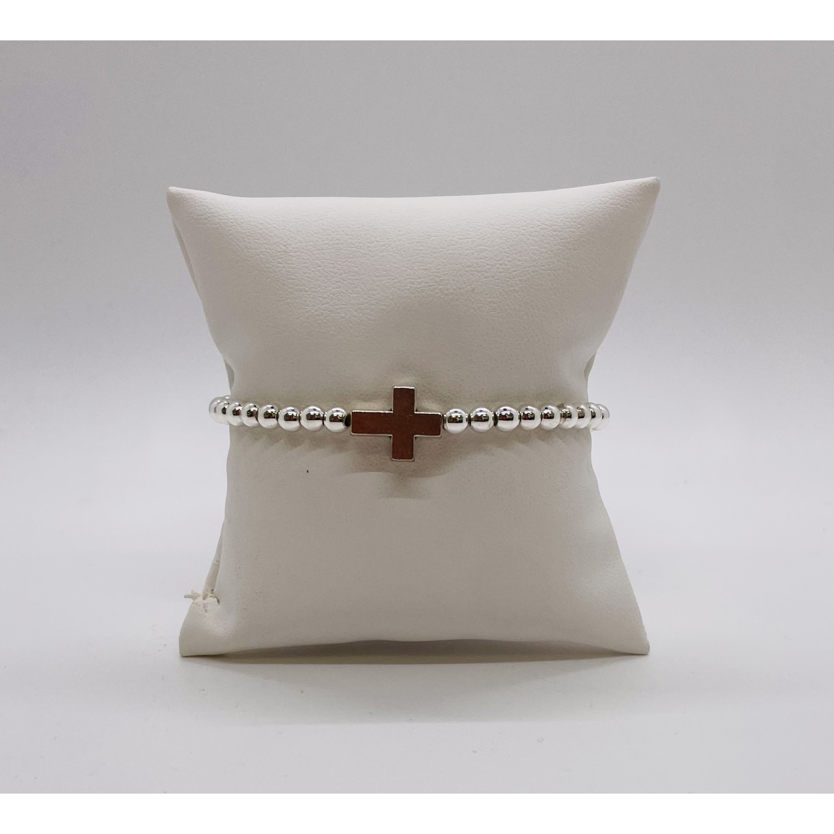 Gold Ball Cross Bracelet