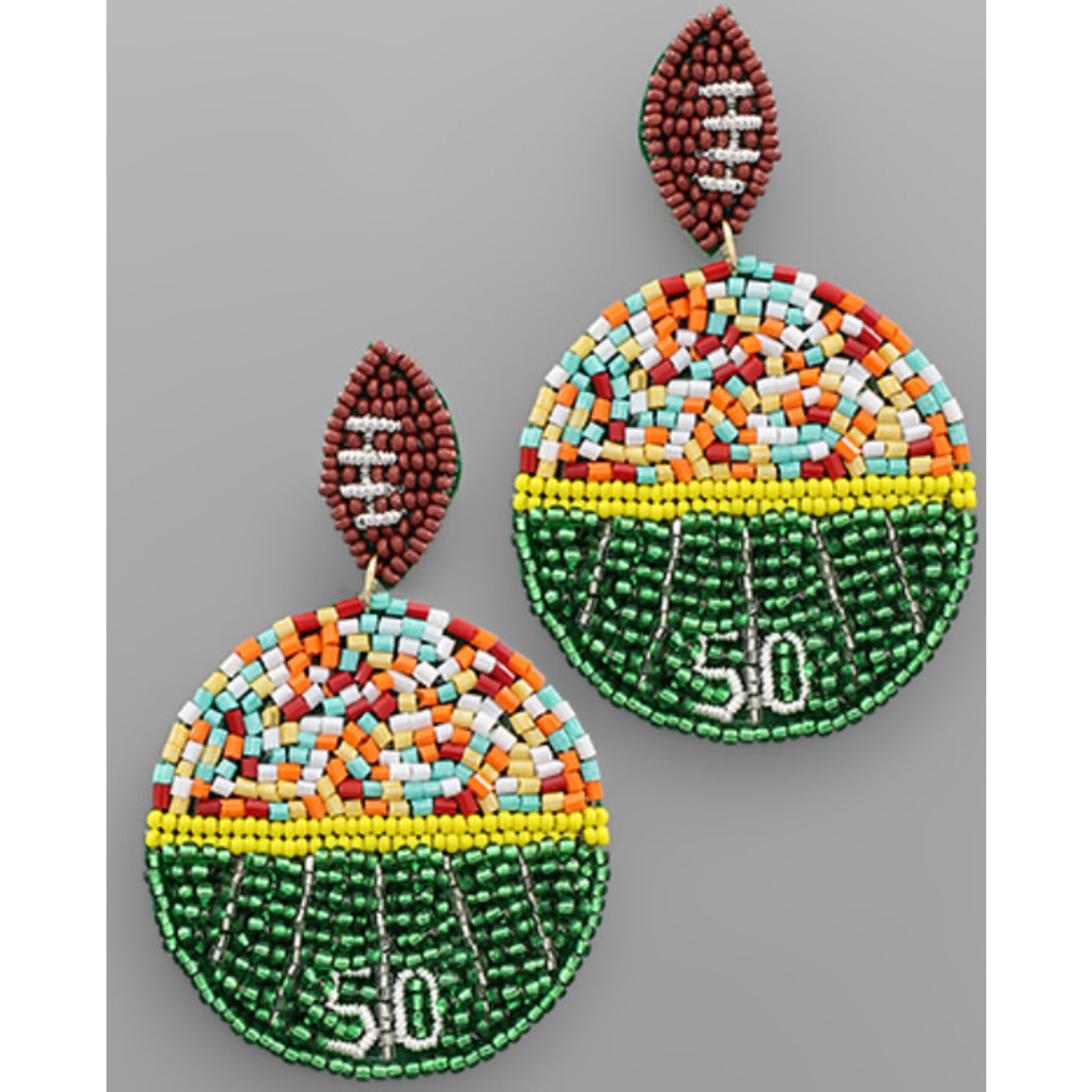 50 Yard Football Earrings