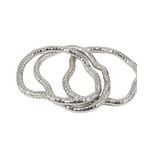 Slinky Bracelet Set-4mm- Silver