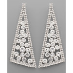 Triangle CZ Earrings