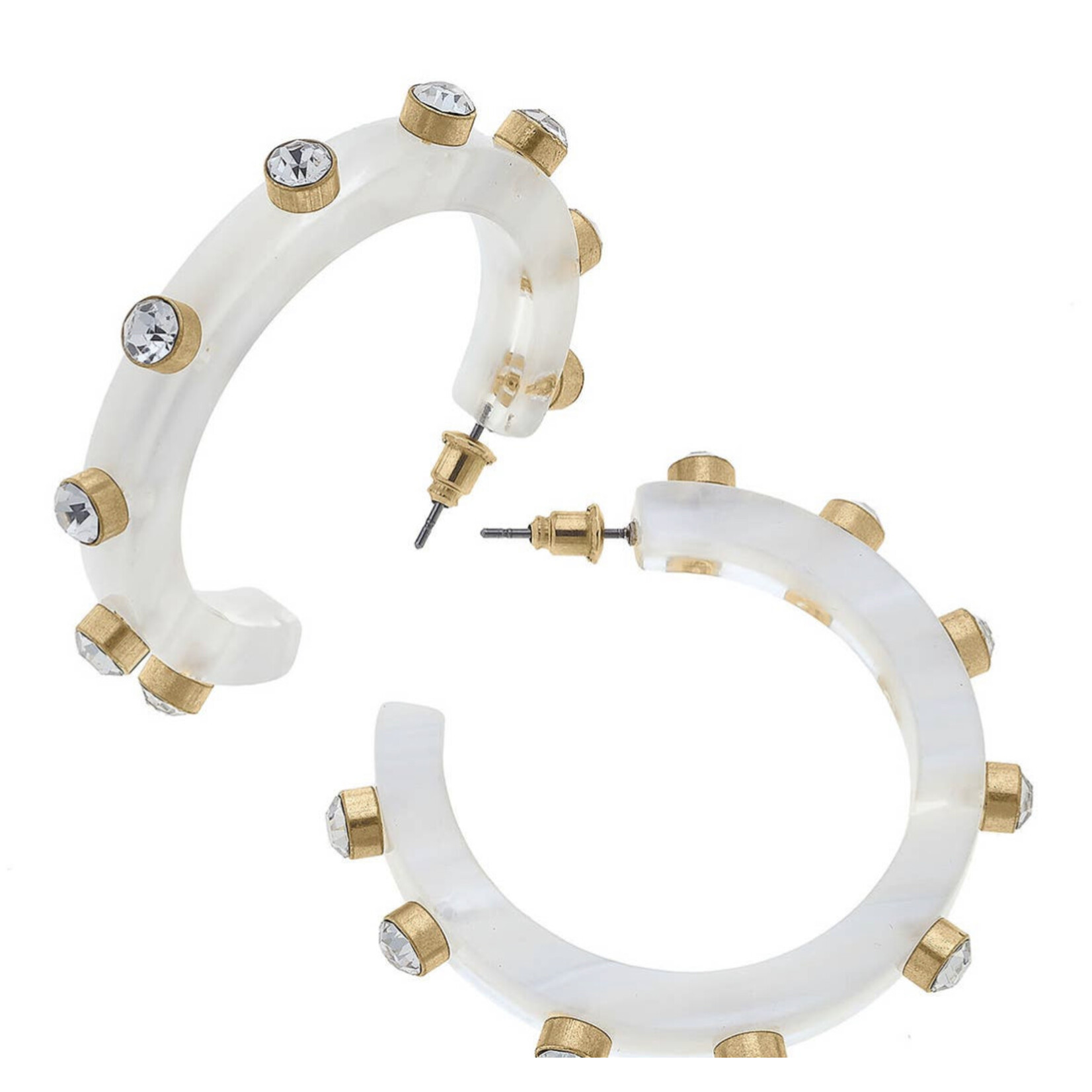 Canvas Style The Renee Resin & Rhinestone Hoop